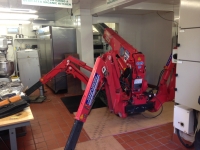 Tight fit to install an oven in a hotel in the Wicklow mountains.